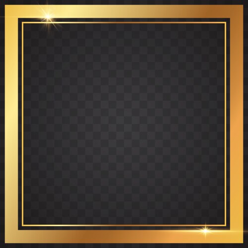 Gold Frames Collection - Elegant Light Vector Image
