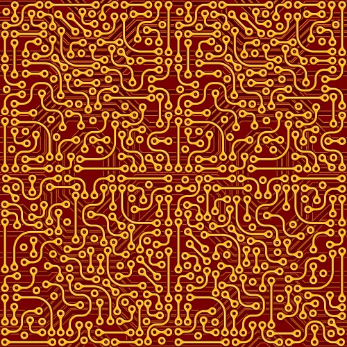 Computer circuit background Royalty Free Vector Image