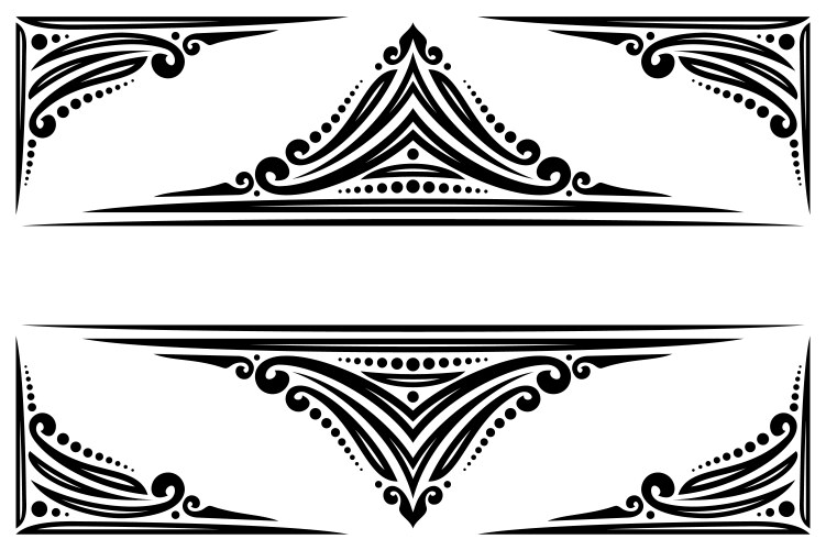 decorative frame vector image