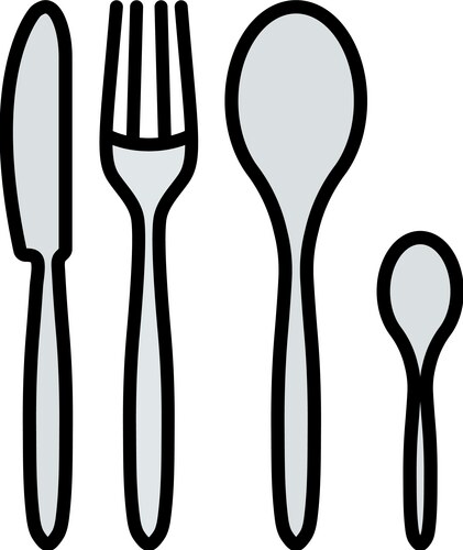 Silverware set icon Royalty Free Vector Image - VectorStock