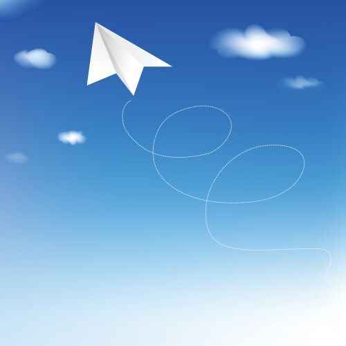 paper plane vector