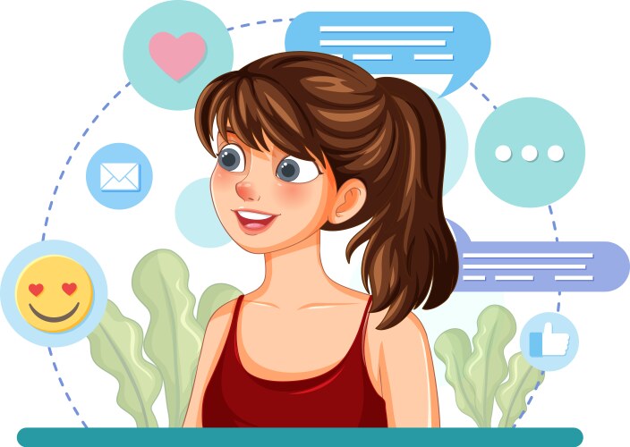 Girl Smile Emoji Vector Images (over 5,100)