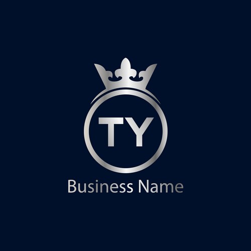 Ty t y lines letter design with creative elegant – Royalty-Free Vector ...