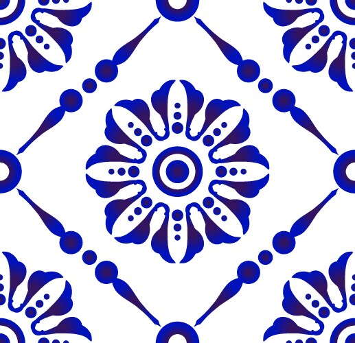 Decorative tile design Royalty Free Vector Image