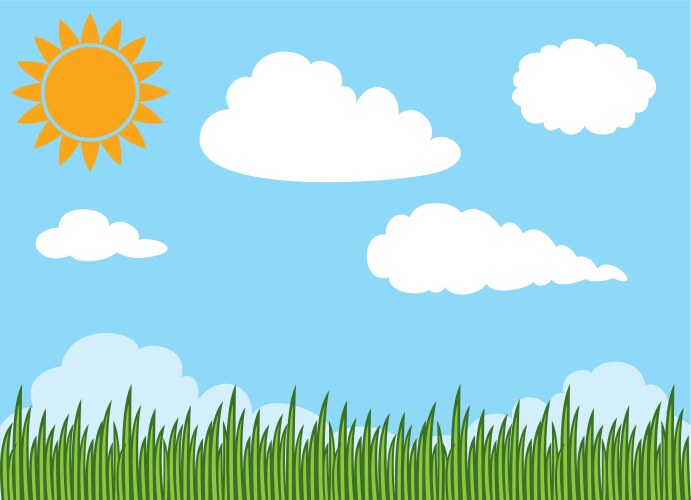Blue sky and clouds Royalty Free Vector Image - VectorStock