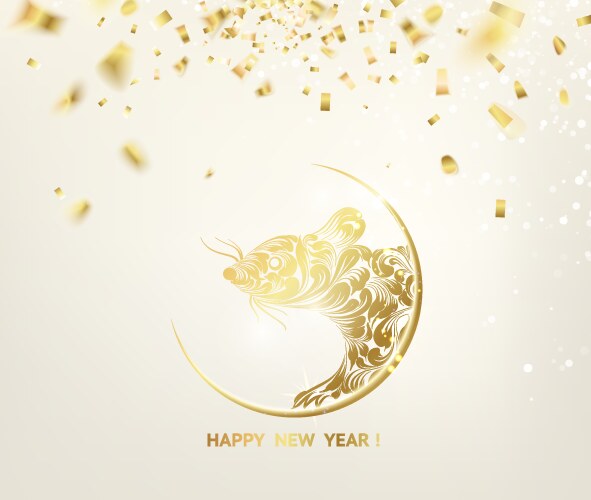 2020 new year background astrological card vector image