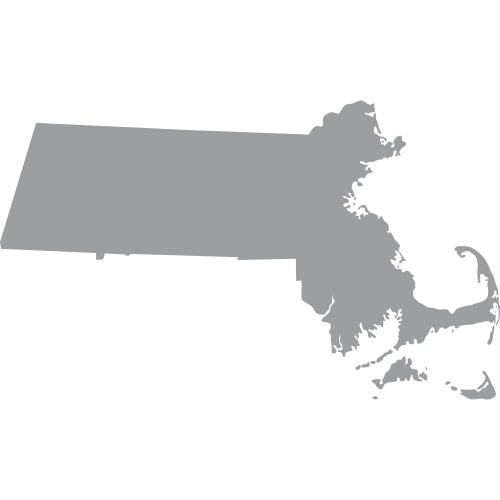 Massachusetts State Map Vector Image