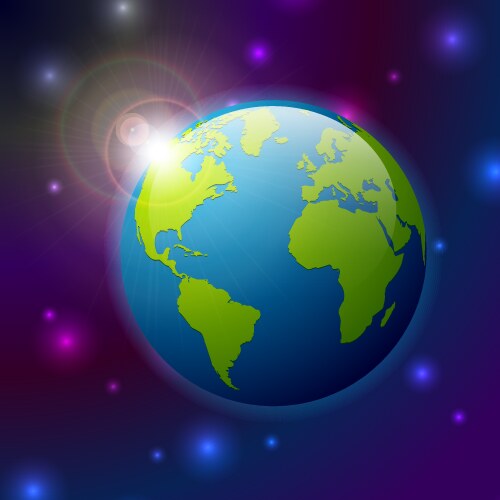 Planet earth Royalty Free Vector Image - VectorStock