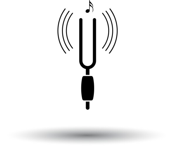 Tuning fork icon vector image