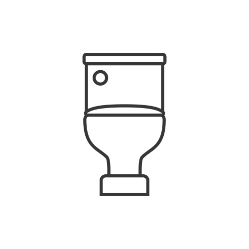 flush toilet vector image