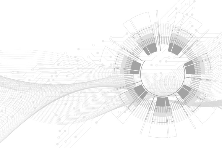 Abstract Background With Technology Circuit Board Vector Image