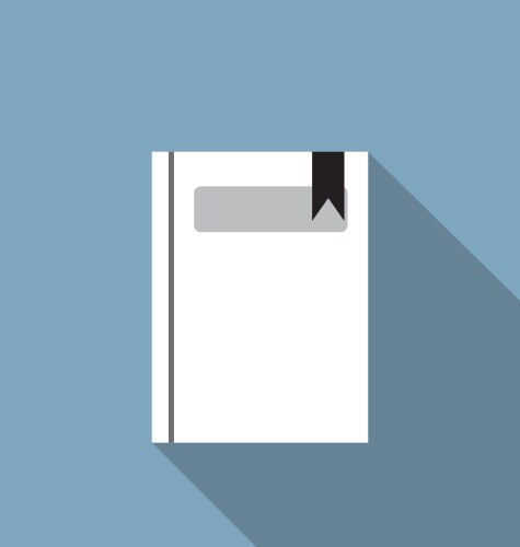 Flat book icon Royalty Free Vector Image - VectorStock