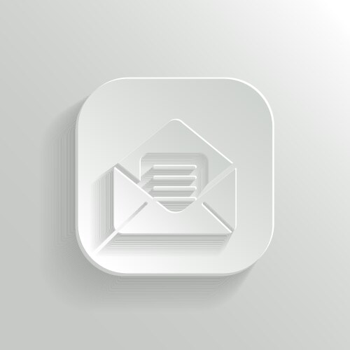 Metallic mail button Royalty Free Vector Image