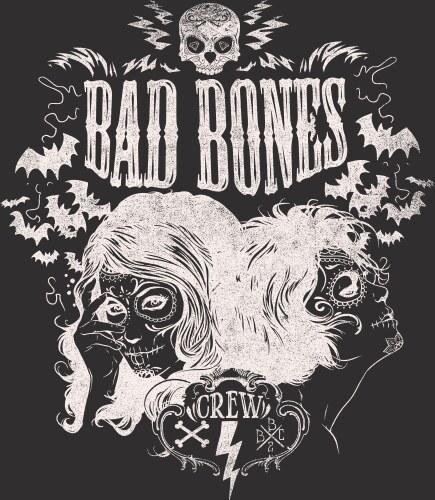 Sugar Skull Pinup Crew Vector Image