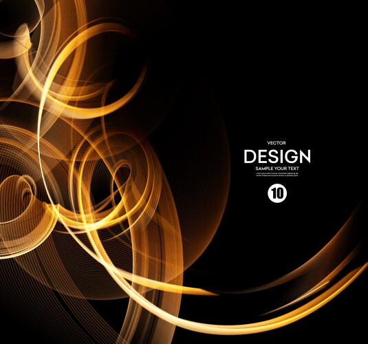 Abstract orange swirl background Royalty Free Vector Image
