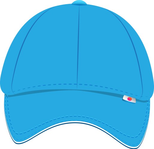 Baseball hat front view sport cap icon Vector Image