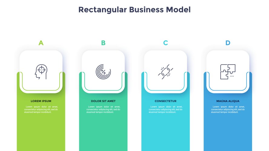 Modern infographic template vector image