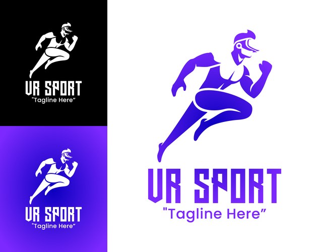 VR Sport Headset Symbol Vector Image