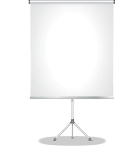 blank presentation screen vector image