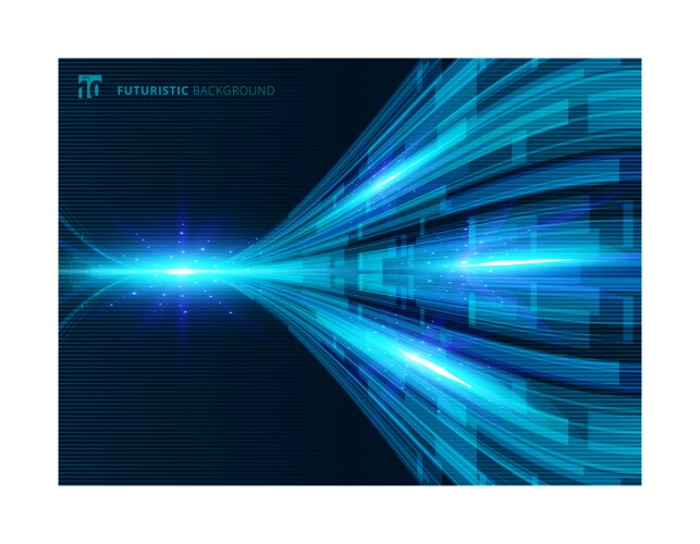 Abstract blue technology concept Royalty Free Vector Image