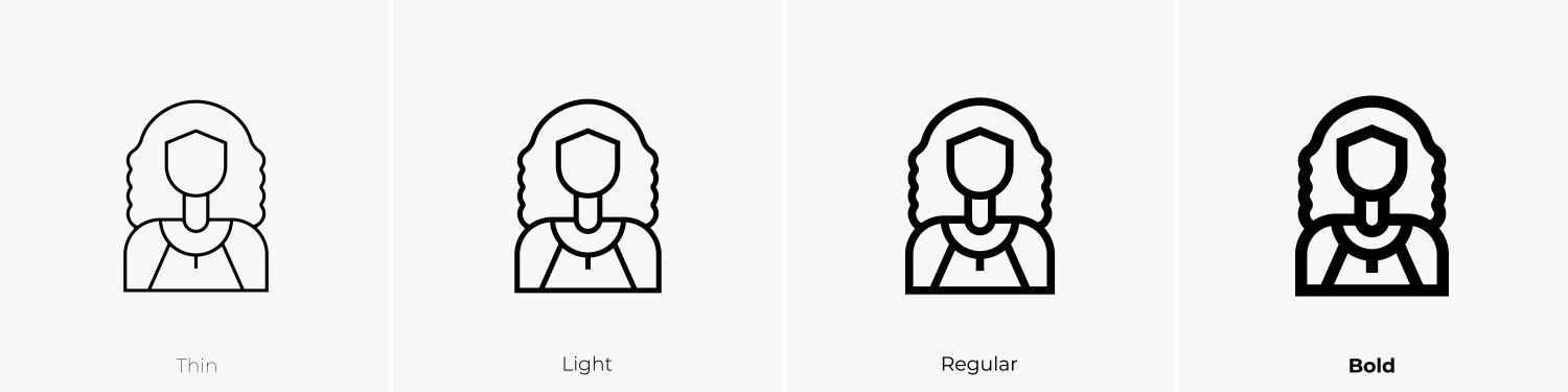 Model icon thin light regular and bold style Vector Image