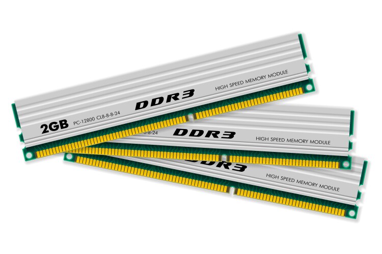 Ddr3 memory modules vector image