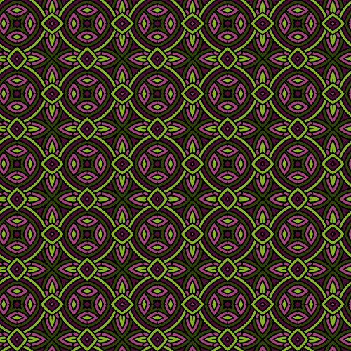 Abstract dark seamless flower pattern in oriental Vector Image
