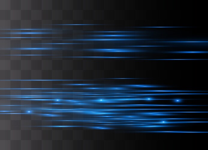 Blue horizontal glare vector image