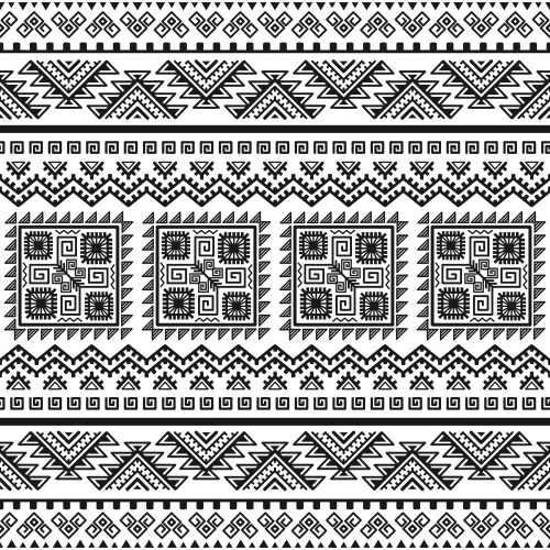 Seamless tribal texture Royalty Free Vector Image