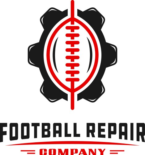Football Logo - Sport Equipment Vector Image