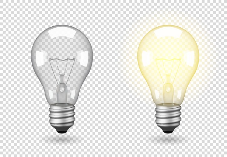 Green light bulb Royalty Free Vector Image - VectorStock