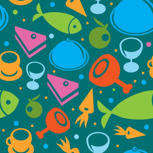 Tea seamless pattern background Royalty Free Vector Image