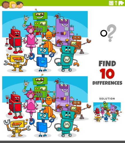 Find differences educational kids game with forest