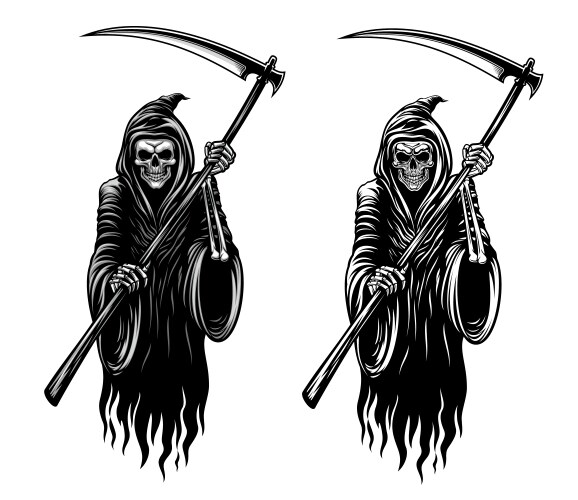 Grim Reaper Scythe Vector Images (over 3,700)