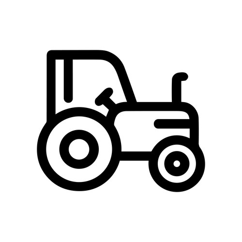 Tractor outline Vector Images & Graphics for Commercial Use | VectorStock