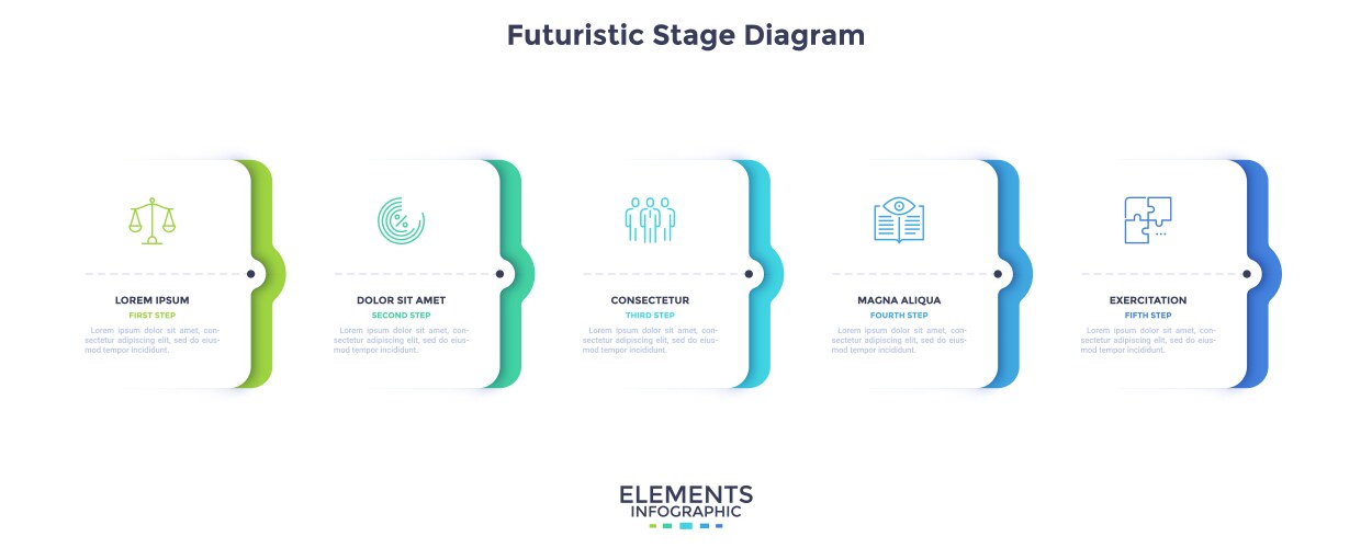 modern infographic template vector image