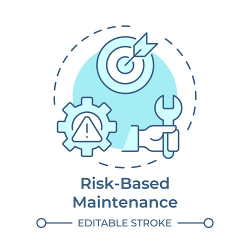 Risk-Based Maintenance Icon – Royalty-Free Vector | VectorStock