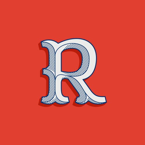 Classic Sport R Letter Logo Vector Image