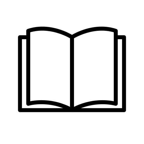 Open book icon vector image