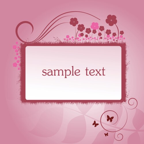 Floral border Royalty Free Vector Image - VectorStock
