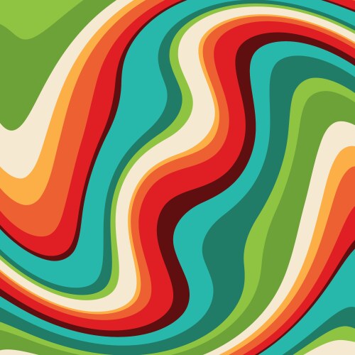 Abstract background with a retro pattern design vector image