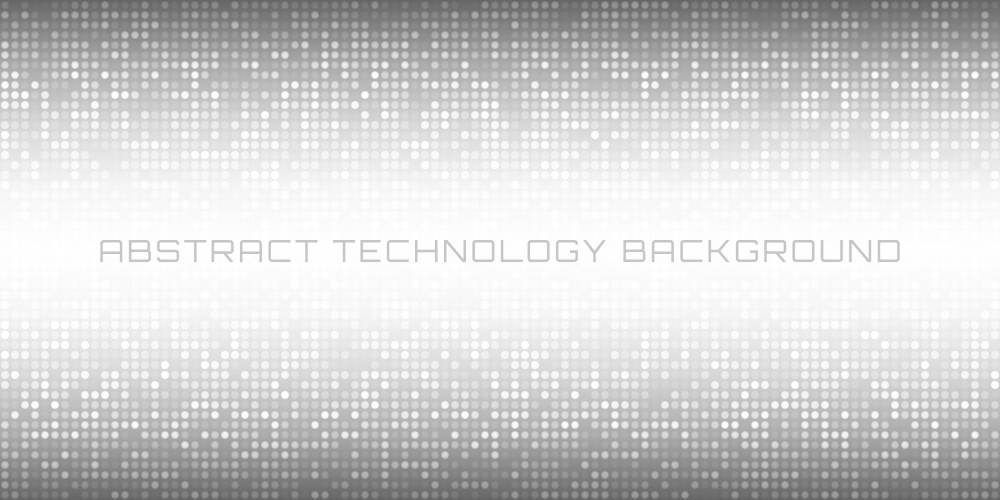 Abstract gray technology horizontal background vector image