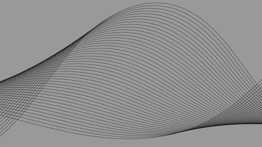 Abstract wave lines dynamic particle pattern vector image