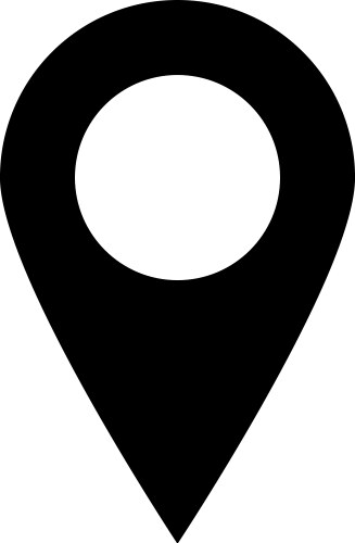Pin location icon - iconic design Royalty Free Vector Image