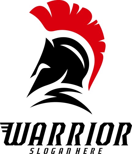 Spartan Warrior Logo Vector Image