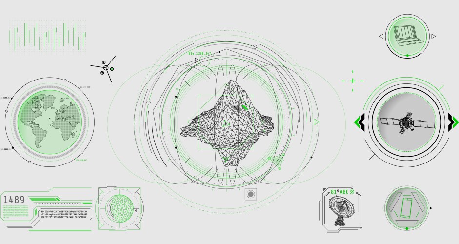 design elements for infographic of big data vector