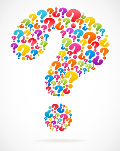 Colorful Splatter Question Mark – Royalty-Free Vector | VectorStock