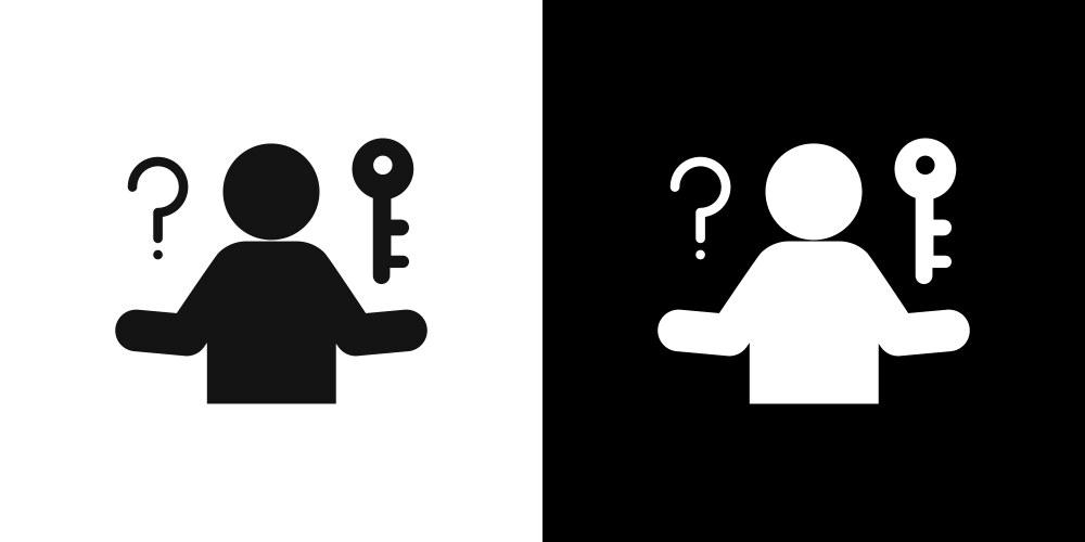 Problem solving skills icon flat fill set vektorbild