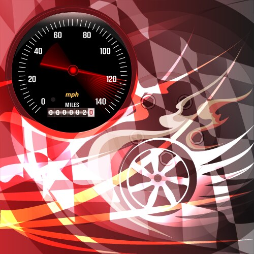 Car speedometer dashboard icon Royalty Free Vector Image