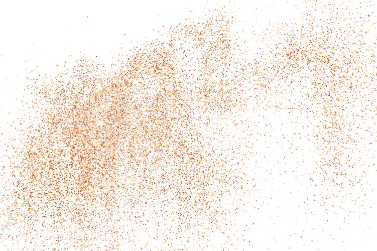 Hand drawn yellow crayon powder explosion Vector Image